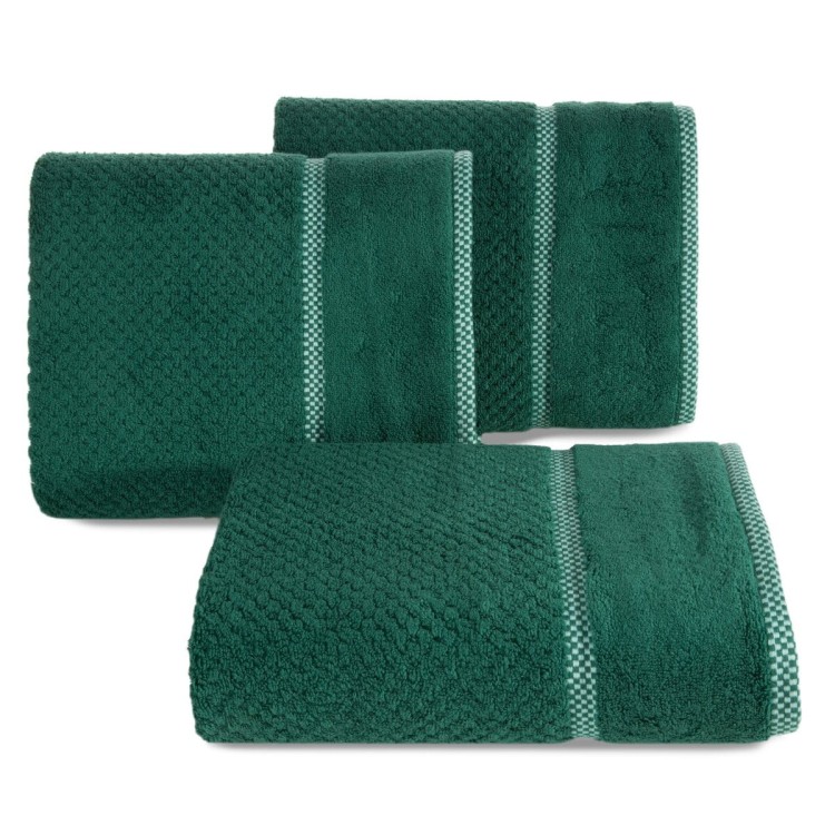 Ręcznik 70x140 540g 100% Bawełna Caleb Ciemna Zieleń Eurofirany