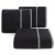 Ręcznik 70x140 540g 100% Bawełna Caleb Czarny Eurofirany