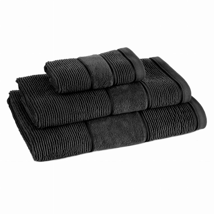 Ręcznik 30x50 500g 100% Bawełna Emma Czarny Eurofirany
