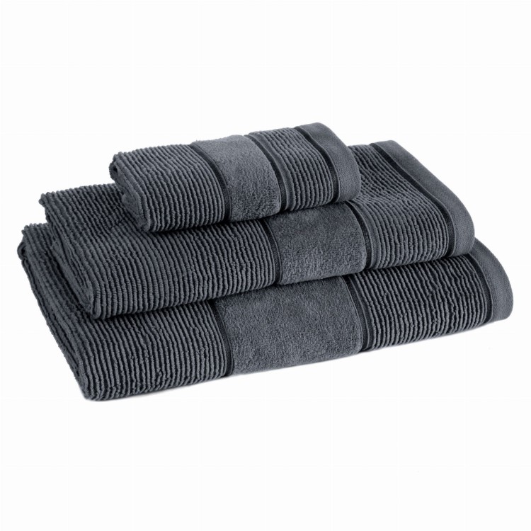 Ręcznik 30x50 500g 100% Bawełna Emma Stalowy Eurofirany