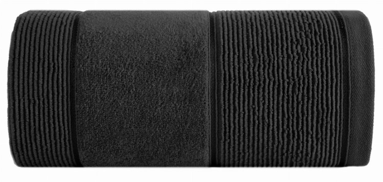 Ręcznik 70x140 500g 100% Bawełna Emma Czarny Eurofirany