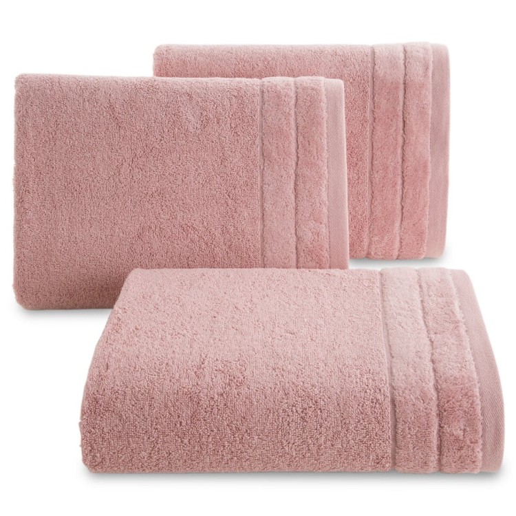 Ręcznik 70x140 500g 100% Bawełna Damla Pudrowy Róż Eurofirany