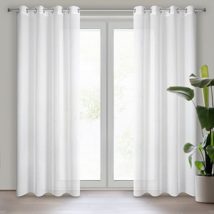 Firana Gotowa 140x250 cm Przelotka Margo Biała Eurofirany