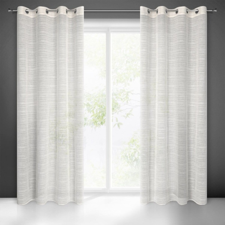 Firana Gotowa 140x250 cm Przelotka Aria Beżowa Eurofirany