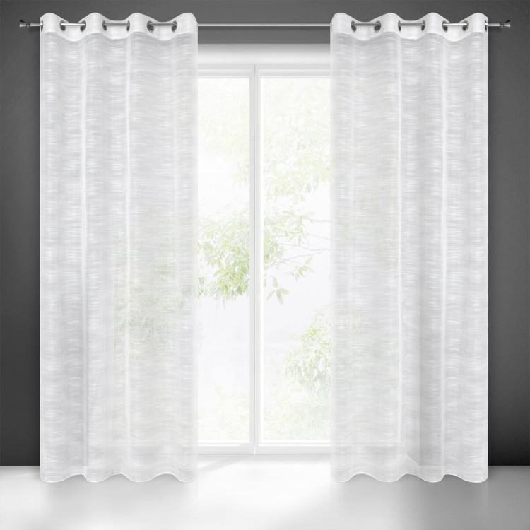 Firana Gotowa 140x250 cm Przelotka Astera Biała Eurofirany