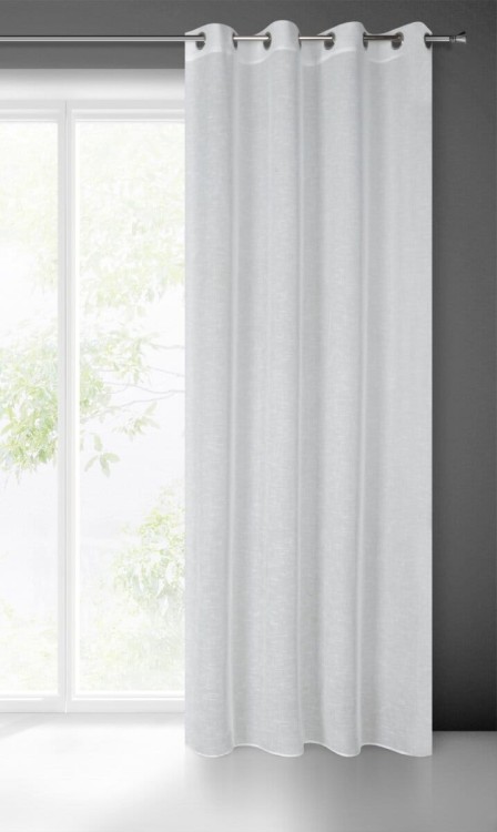 Firana Gotowa 140x250 cm Przelotka Lexy Biała Eurofirany