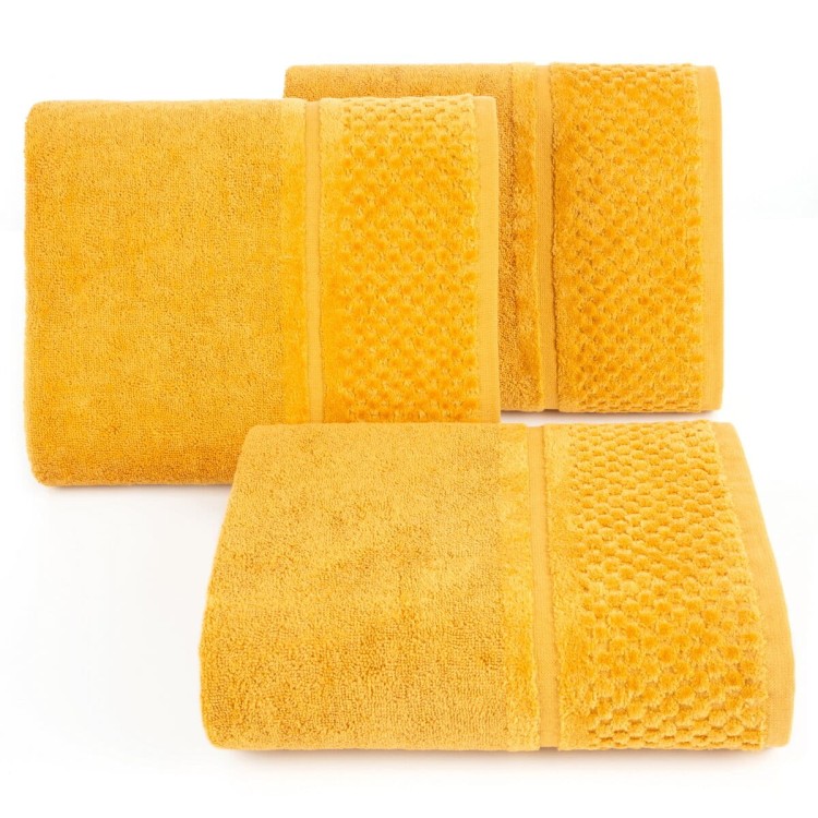 Ręcznik 30x50 550g 100% Bawełna Ibiza Musztardowy Eurofirany