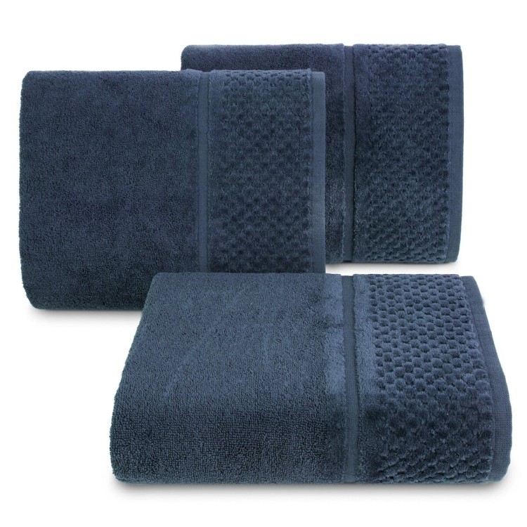 Ręcznik 70x140 550g 100% Bawełna Ibiza Granatowy Eurofirany
