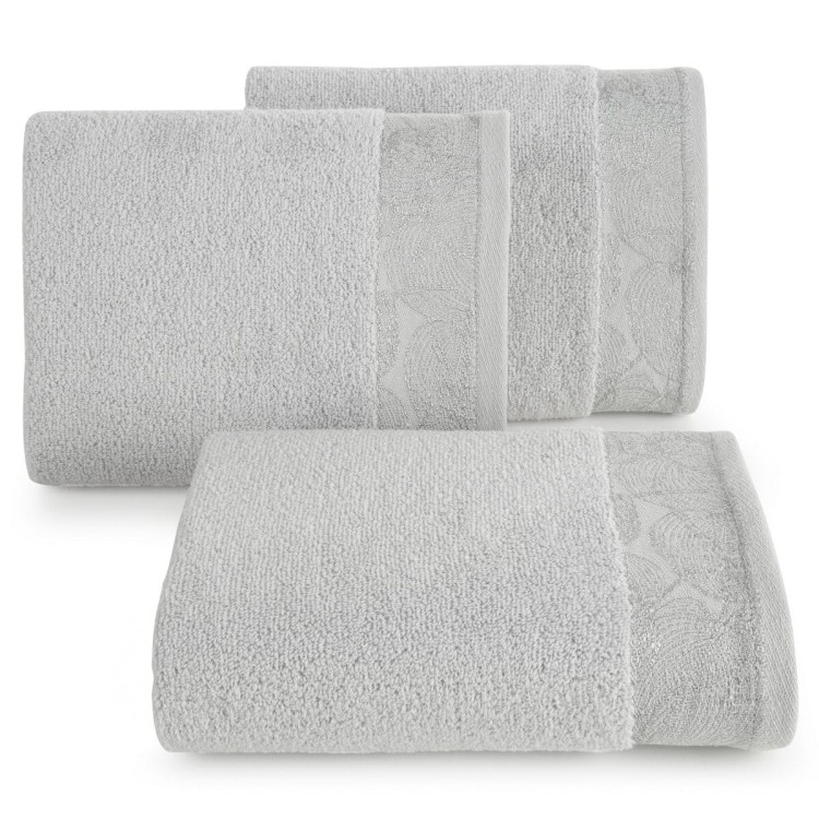 Ręcznik 50x90 400g 100% Bawełna Agis Srebrny Eurofirany