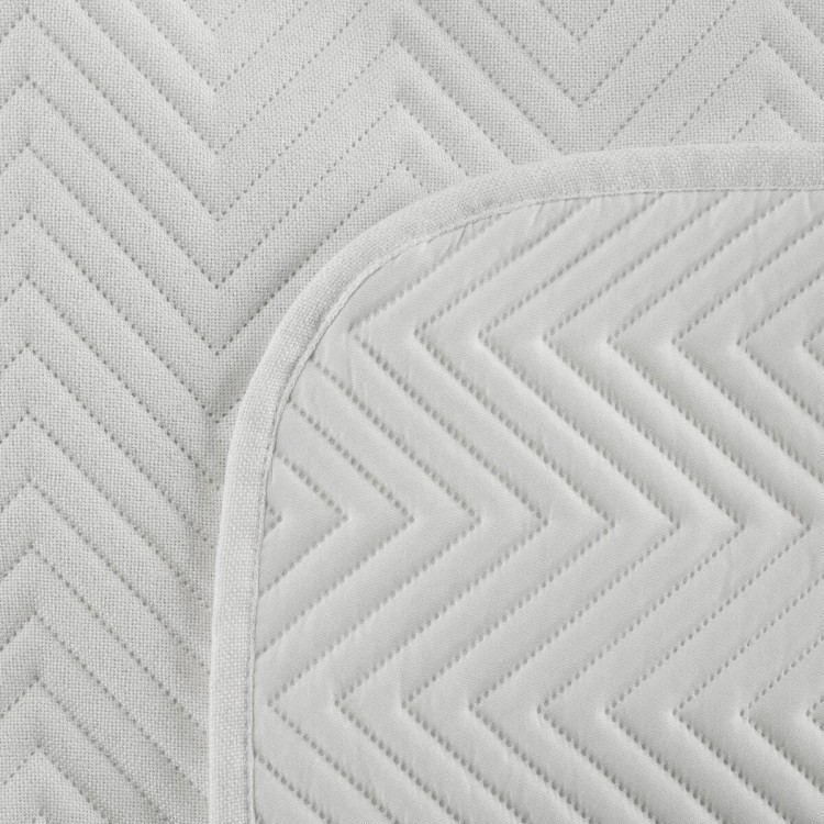 Narzuta Dekoracyjna 170x210cm Len 3 Biała Eurofirany