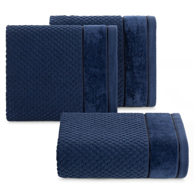 Ręcznik 50x90 500g 100% Bawełna Frida Granatowy Eurofirany