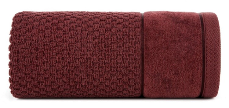 Ręcznik 50x90 500g 100% Bawełna Frida Bordowy Eurofirany