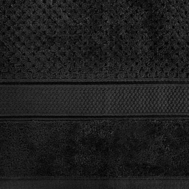 Ręcznik 50x90 500g 100% Bawełna Jessi Czarny Eurofirany