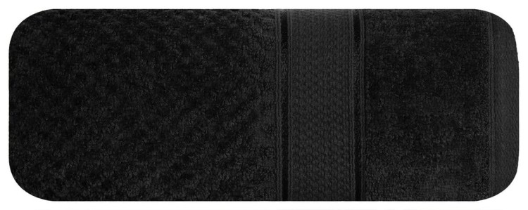 Ręcznik 50x90 500g 100% Bawełna Jessi Czarny Eurofirany