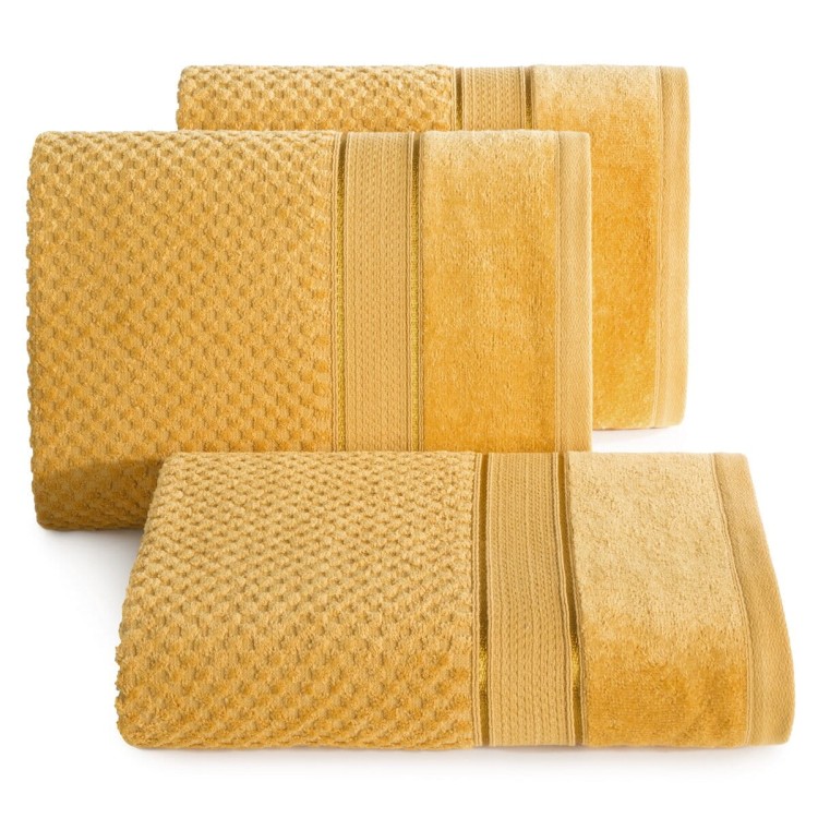 Ręcznik 50x90 500g 100% Bawełna Jessi Musztardowy Eurofirany