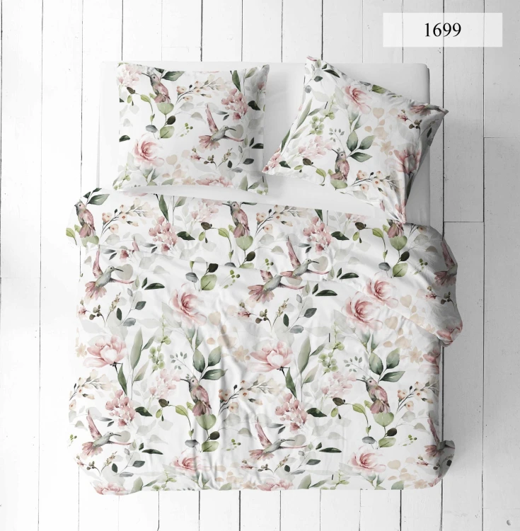 Pościel 160x200 + 2 Poszewki 100% Bawełna P1699 Fabryka Pościeli