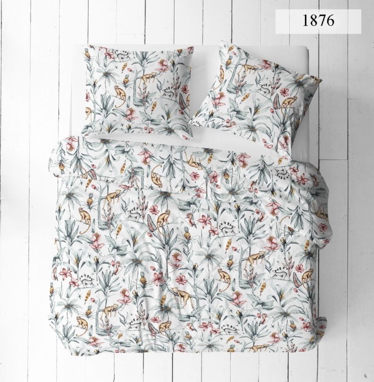 Pościel 160x200 + 2 Poszewki 100% Bawełna P1876 Harmony Collection Famitex