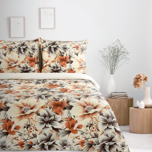 Pościel 220x200 + 2 Poszewki 100% Satyna Bawełna Nika 51 Eurofirany