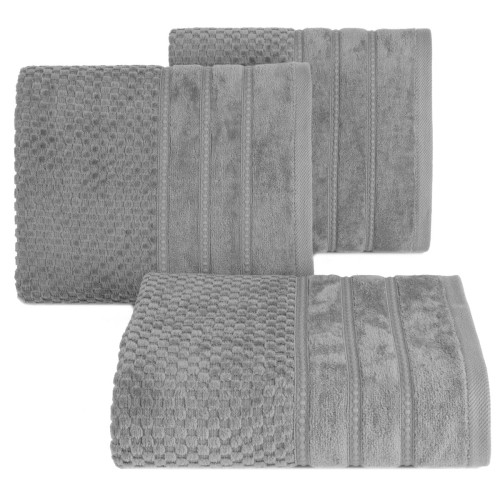 Ręcznik 30x50 500g 100% Bawełna Adore Srebrny Eurofirany