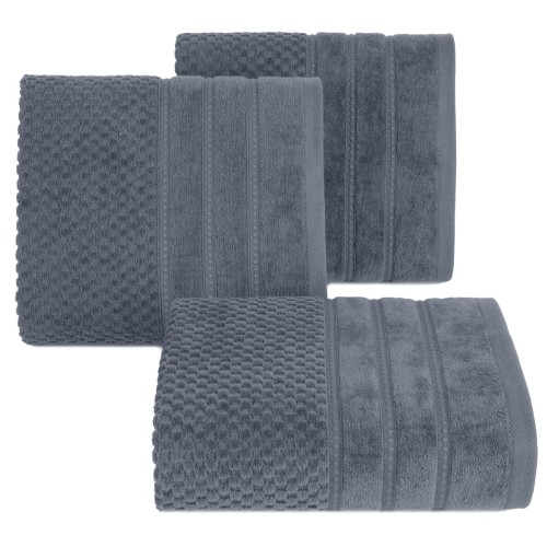 Ręcznik 30x50 500g 100% Bawełna Adore Stalowy Eurofirany