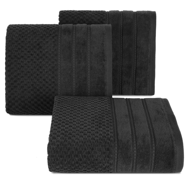 Ręcznik 30x50 500g 100% Bawełna Adore Czarny Eurofirany