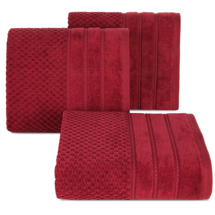 Ręcznik 50x90 500g 100% Bawełna Adore Czerwony Eurofirany