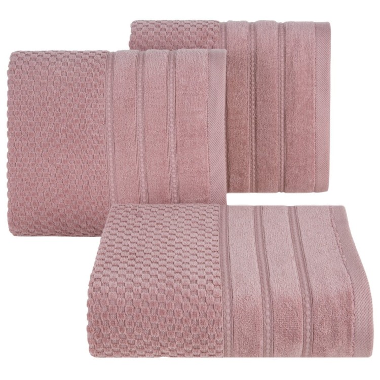 Ręcznik 50x90 500g 100% Bawełna Adore Ciemny Róż Eurofirany
