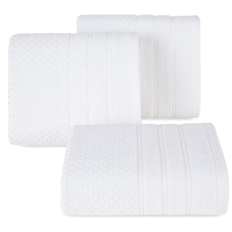 Ręcznik 50x90 500g 100% Bawełna Adore Biały Eurofirany