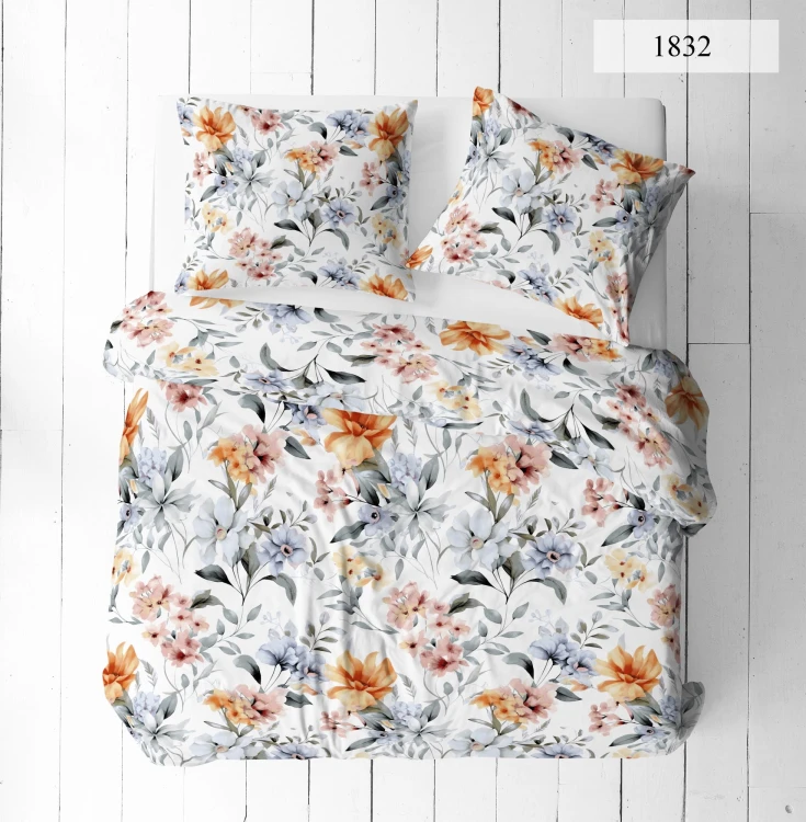 Pościel 180x200 + 2 Poszewki 100% Bawełna P1832 Famitex