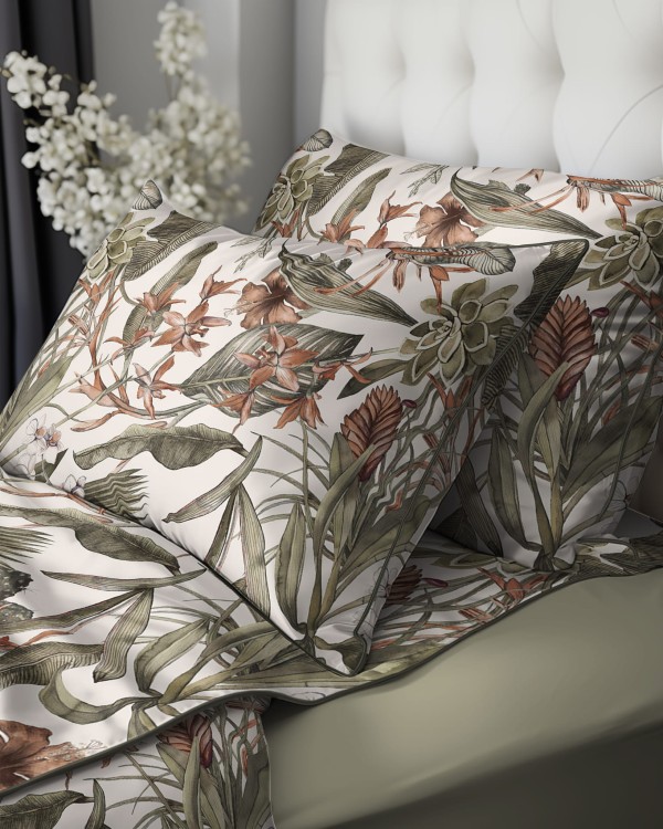 Pościel 160x200cm + 2 Poszewki 100% Bawełna Perkal 5241B Detexpol