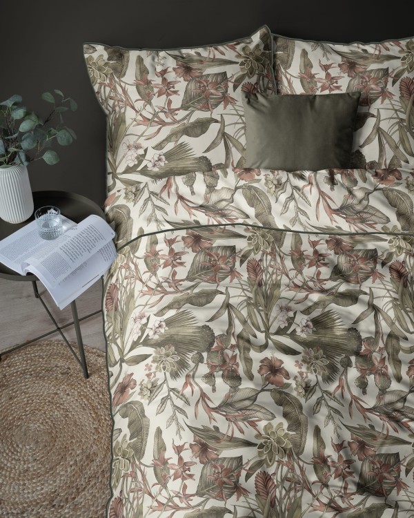 Pościel 160x200cm + 2 Poszewki 100% Bawełna Perkal 5241B Detexpol