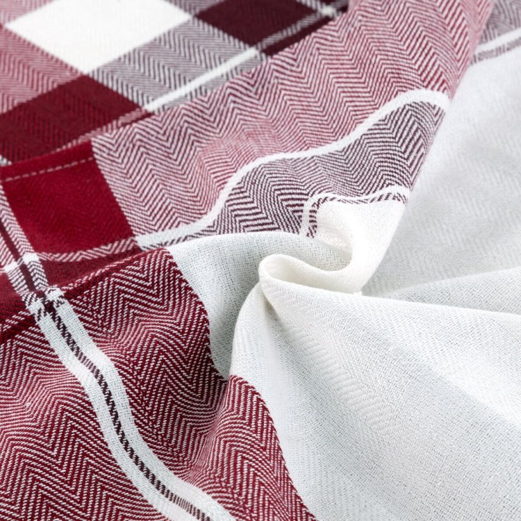 Zestaw Ściereczek Kuchennych 2x 50x70cm 100% Bawełna Mona Bordowe Eurofirany