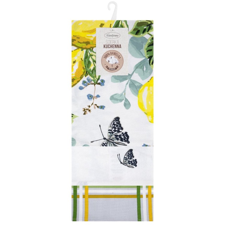 Zestaw Ściereczek Kuchennych 3x 50x75cm 100% Bawełna Lemon Żólty Eurofirany