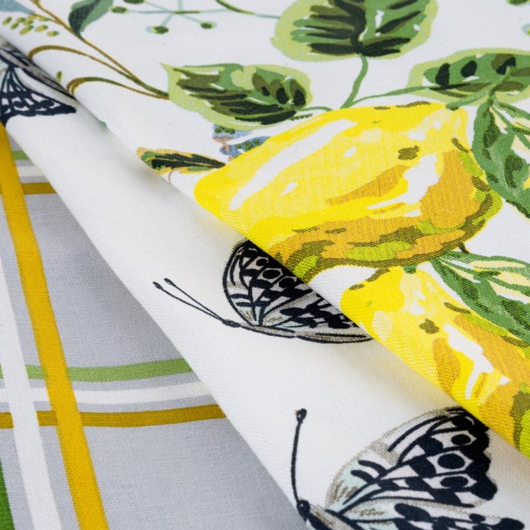 Zestaw Ściereczek Kuchennych 3x 50x75cm 100% Bawełna Lemon Żólty Eurofirany