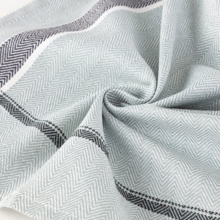 Ściereczka Kuchenna 50x70cm 100% Bawełna Olivia 1 Błękitna + Czarny Eurofirany