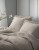 Pościel z Falbaną 160x200 + 2 Poszewki 100% Bawełna Pure Taupe Detexpol