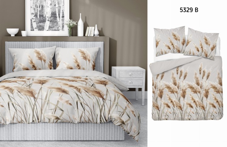Pościel 220x200 + 2 Poszewki Satyna 100% Bawełna 5329B Detexpol