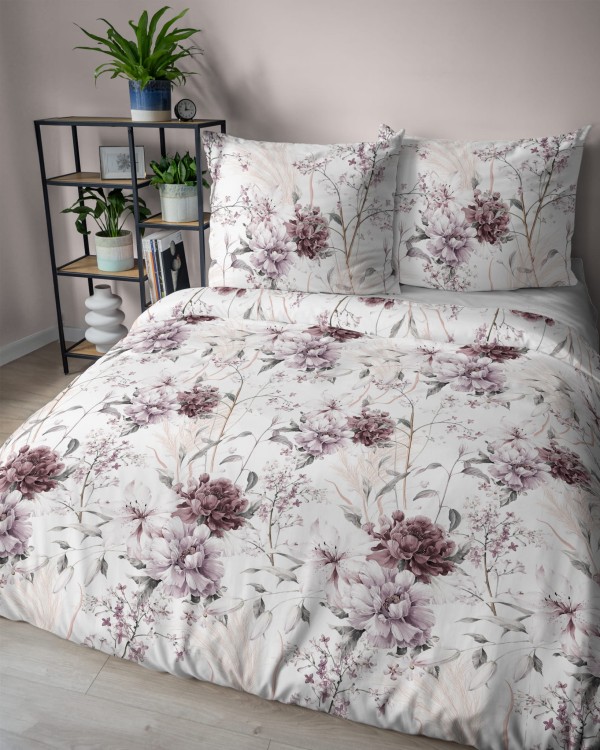 Pościel 220x200 + 2 Poszewki Satyna 100% Bawełna 5222B Detexpol