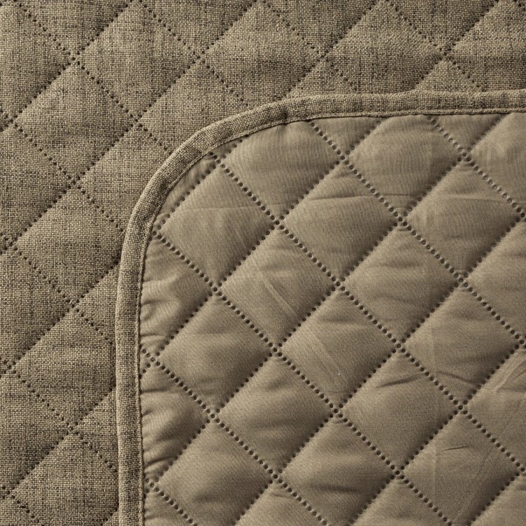 Narzuta Dekoracyjna 220x240cm Len 1 Ciemny Beż Eurofirany
