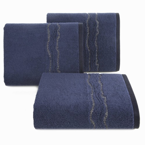 Ręcznik 70x140 500g 100% Bawełna Karin Granatowy Eurofirany