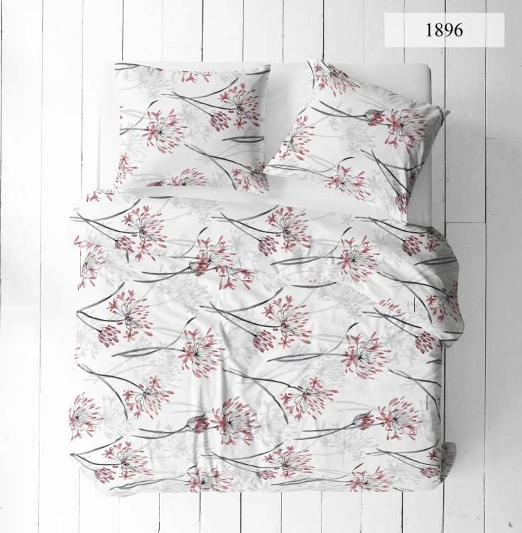 Pościel 140x200 + Poszewka 100% Bawełna P1896 Harmony Collection Famitex