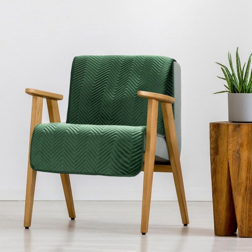 Narzuta Velvet 70x160 Sofia Ciemna Zieleń Eurofirany