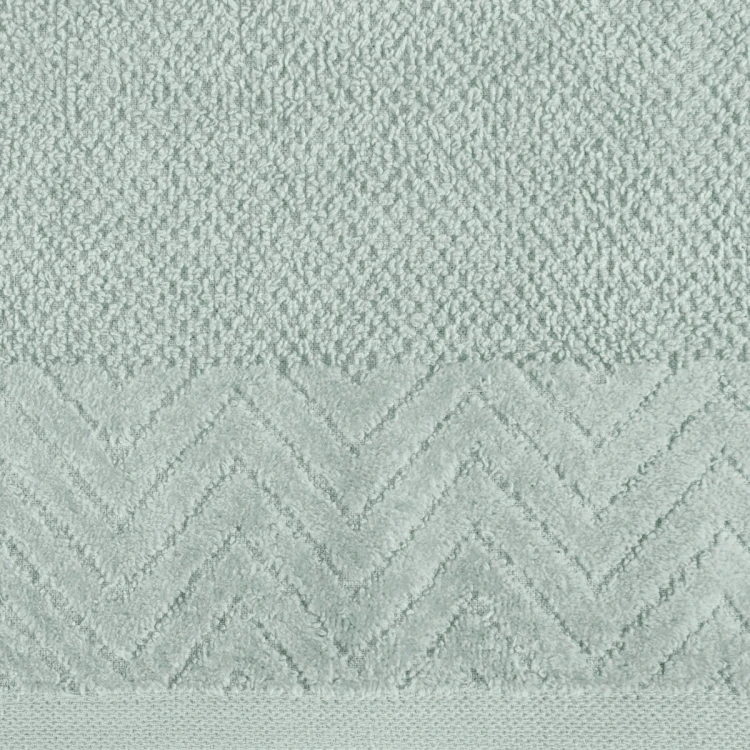 Ręcznik z Bordiurą 50x90 500g 100% Bawełna Loren Miętowy Eurofirany