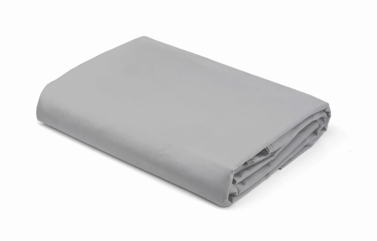 Prześcieradło Satynowe z gumką 120x200 Jasnoszare Pure Detexpol