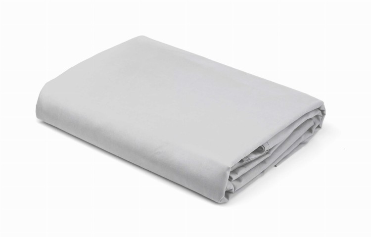 Prześcieradło Satynowe z gumką 120x200 Srebrne Pure Detexpol