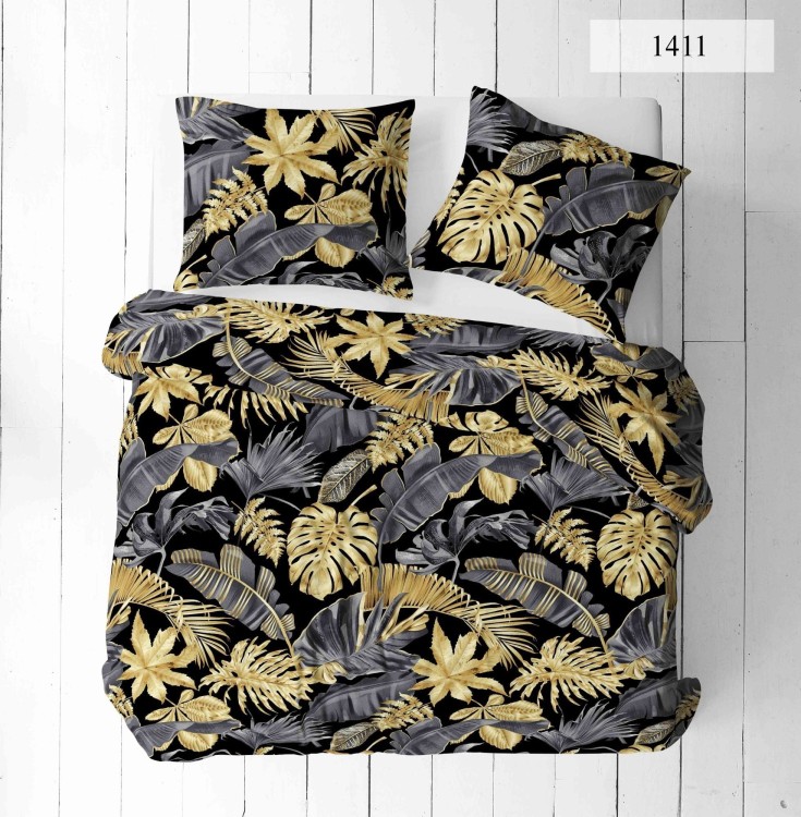 Pościel 160x200 + 2 Poszewki 50x70 100% Bawełna P1411 Fabryka Pościeli