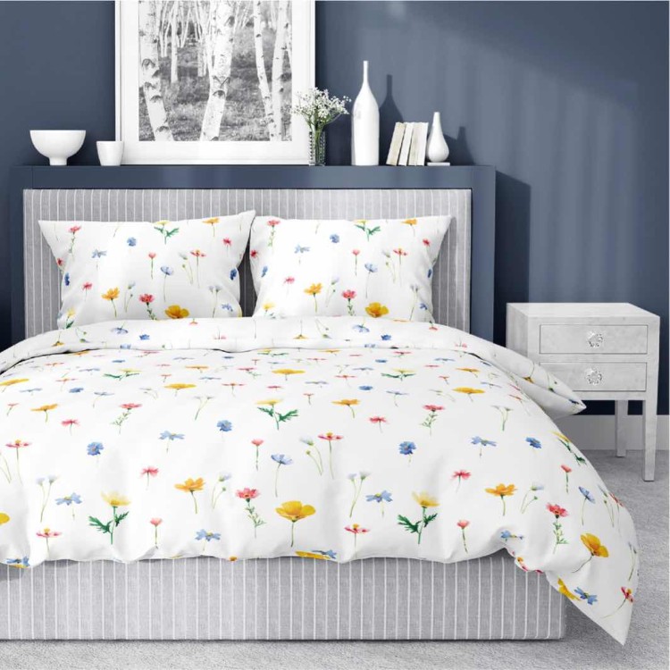Pościel 220x200 + 2 Poszewki Satyna 100% Bawełna 5486A Detexpol