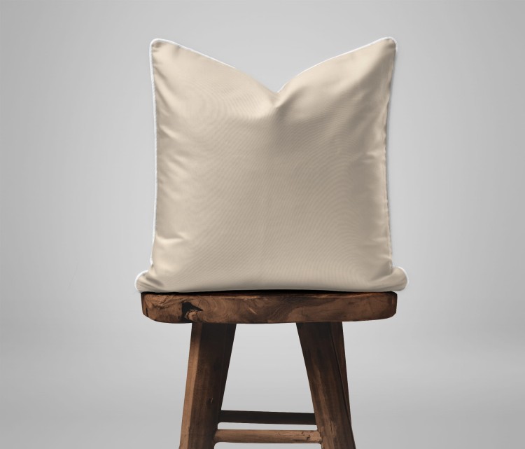 Pościel 180x200 + 2 Poszewki Satyna 100% Bawełna Pure z Bizą PIASKOWY BEŻ Detexpol