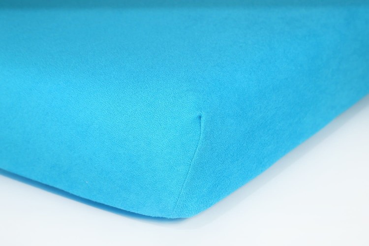 Prześcieradło z gumką 120x200 cm Turkusowe Frotte Famitex
