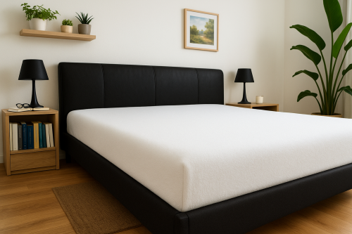 Prześcieradło z gumką 160x200 cm Biały Frotte Famitex